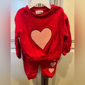 Jessica Simpson Red and Pink Heart Kids Matching Set Valentine’s